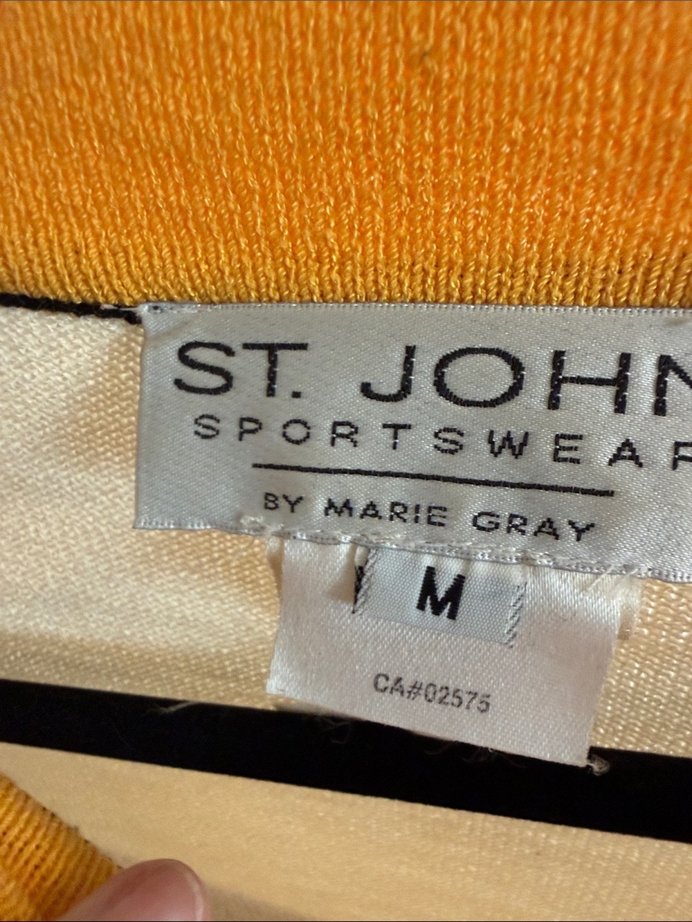 St John Marie Gray vintage Cream Floral-Graphic Knit Sweater bee rare print - Picture 13 of 16